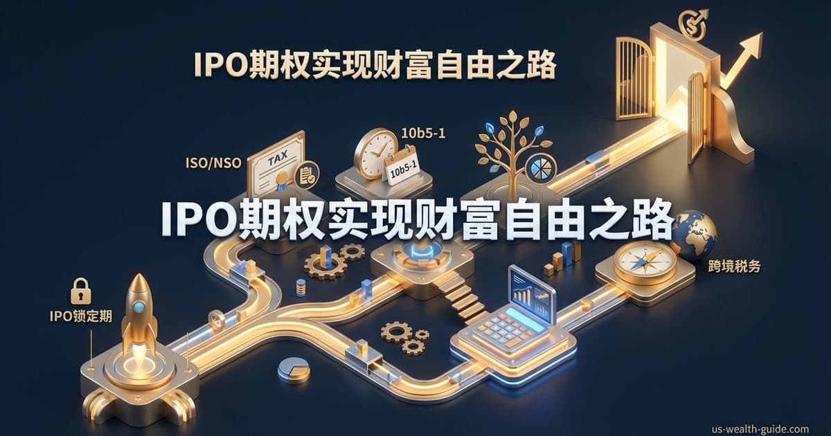 IPO后股票期权完全指南:从锁定期到财务自由 — 美国高净财务指南博客封面图