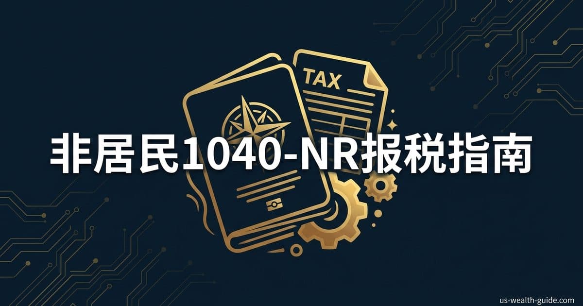 1040-NR非居民报税完全指南:华人F-1/H-1B/投资者报税实操手册 — 美国高净财务指南博客封面图