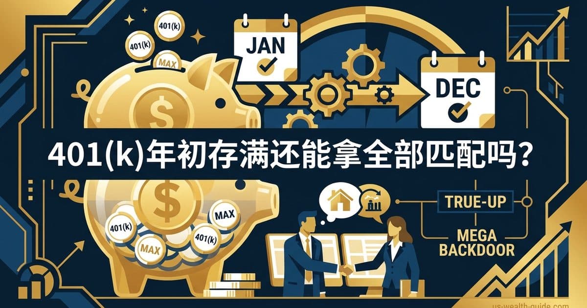 401(k) 年初就存满,年底还能拿到全部雇主匹配吗? — 美国高净财务指南博客封面图