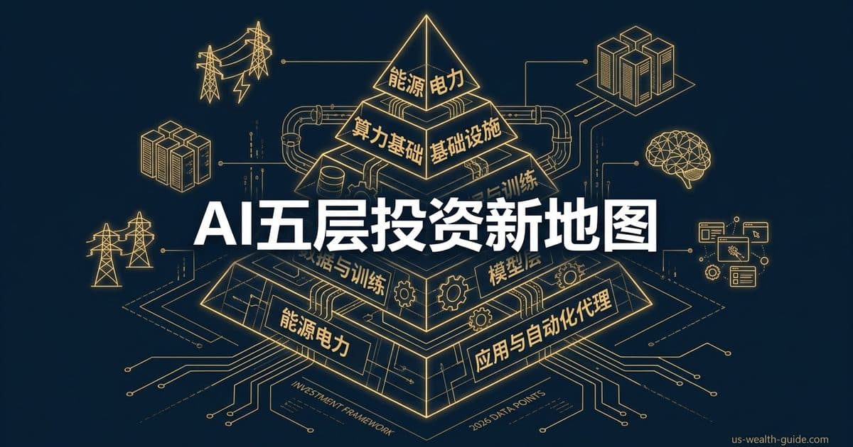 AI时代投资组合新模式:能源·算力·数据·模型·应用五层AI投资地图——华人投资者如何避免只买头部概念股 — 美国高净财务指南博客封面图