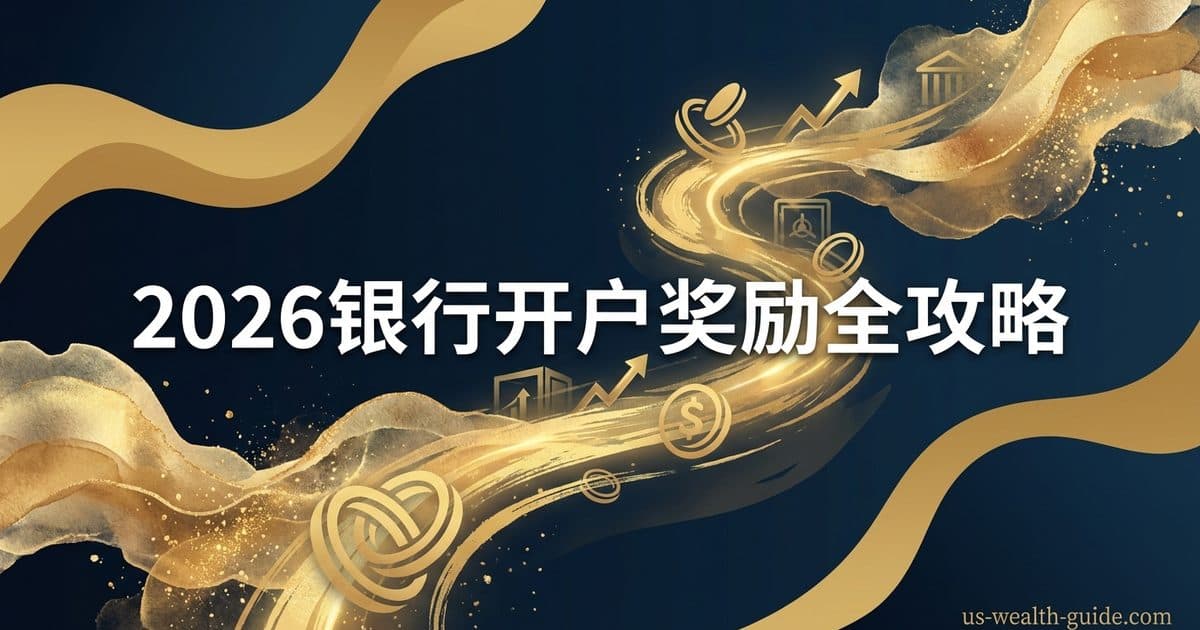 2026 最新银行开户奖励汇总榜:$100–$3,000+ Checking / Savings Bonus 全收录 — 美国高净财务指南博客封面图