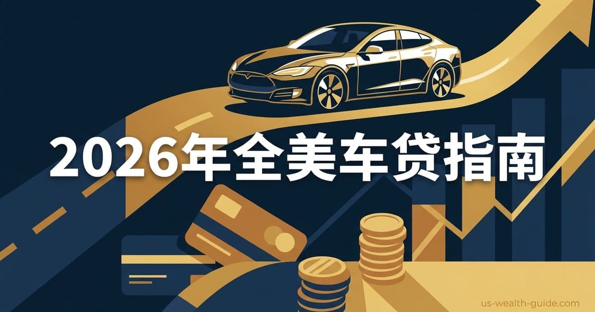 2026 年美国最佳汽车贷款(Auto Loan)利率对比与申请指南 — 美国高净财务指南博客封面图