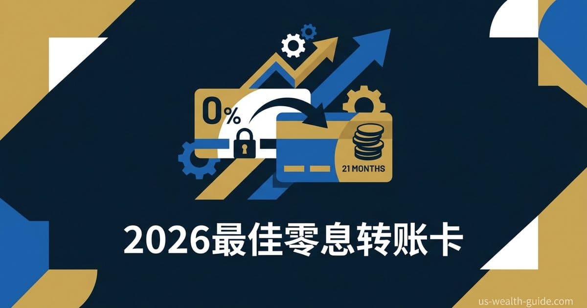 2026年最佳Balance Transfer信用卡对比:0% APR 最长21个月,省下数千美元利息 — 美国高净财务指南博客封面图