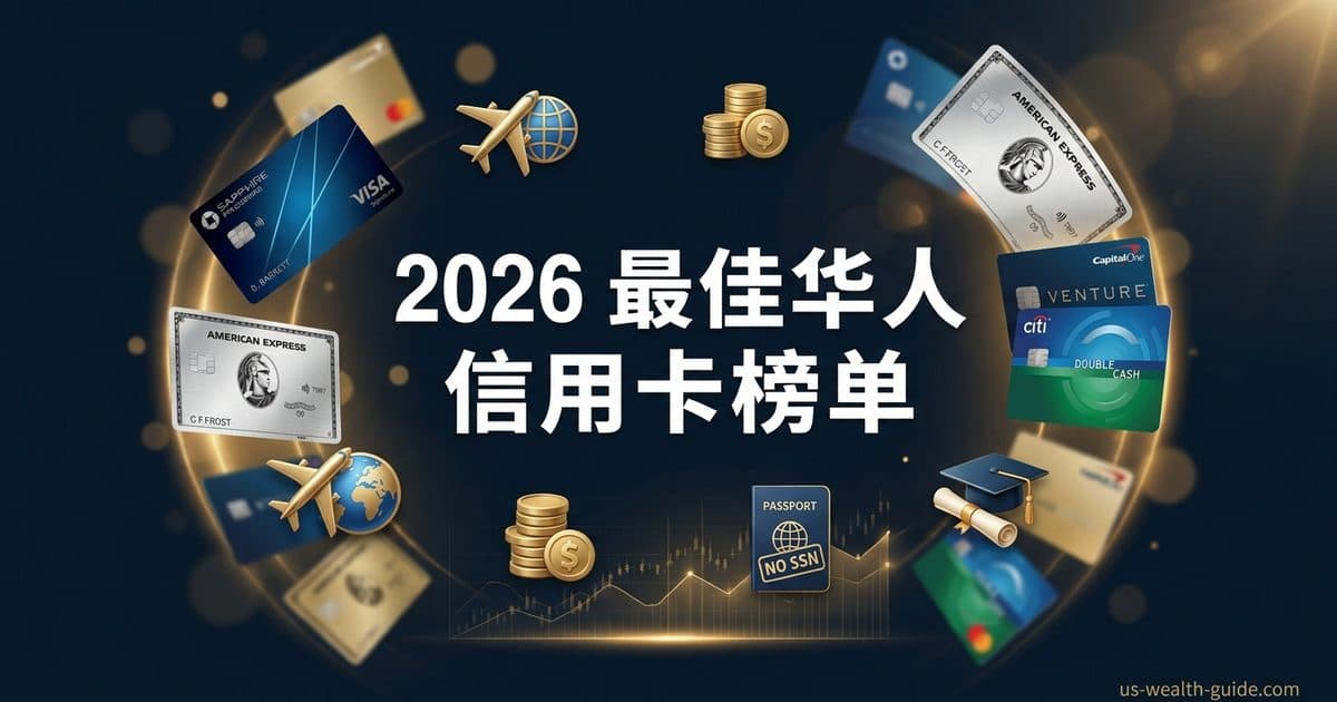 2026 最佳华人信用卡综合榜:旅行/返现/新移民/学生四大场景 — 美国高净财务指南博客封面图