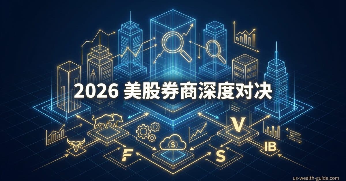 2026 最佳美股券商对比 + 排名:Fidelity vs Schwab vs Vanguard vs Interactive Brokers — 美国高净财务指南博客封面图