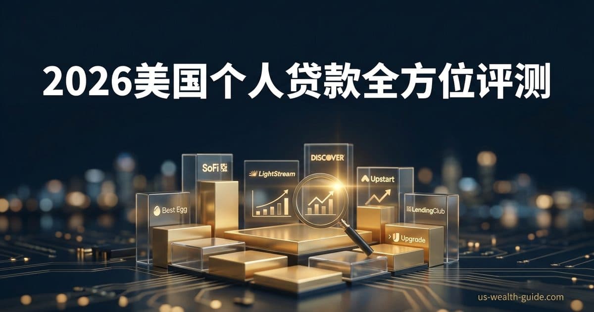 2026 最佳个人贷款机构对比 + 排名:SoFi vs LightStream vs Discover vs Best Egg vs Upstart — 美国高净财务指南博客封面图