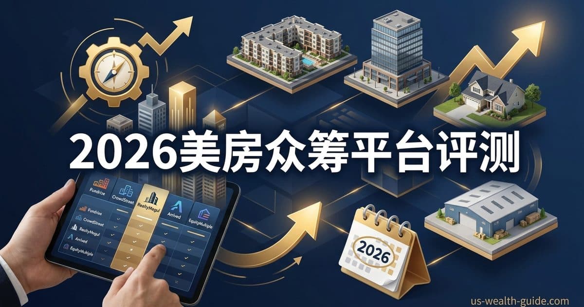 2026 最佳房产众筹投资平台对比 + 排名:Fundrise vs CrowdStreet vs RealtyMogul vs Arrived vs EquityMultiple — 美国高净财务指南博客封面图