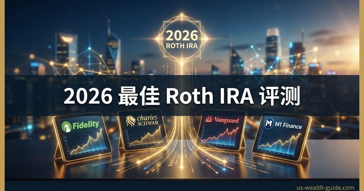2026 最佳 Roth IRA 开户平台对比 + 排名:Fidelity vs Schwab vs Vanguard vs M1 Finance — 美国高净财务指南博客封面图