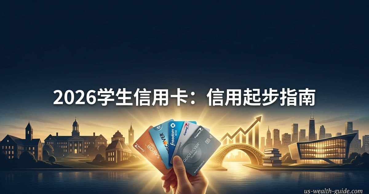 2026 最佳学生信用卡对比 + 排名:从大学开始建立信用记录 — 美国高净财务指南博客封面图