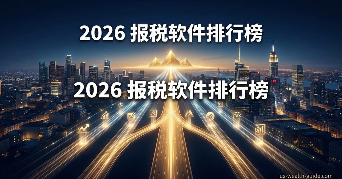 2026 最佳报税软件对比 + 排名:TurboTax vs H&R Block vs FreeTaxUSA vs TaxAct vs Cash App Taxes — 美国高净财务指南博客封面图