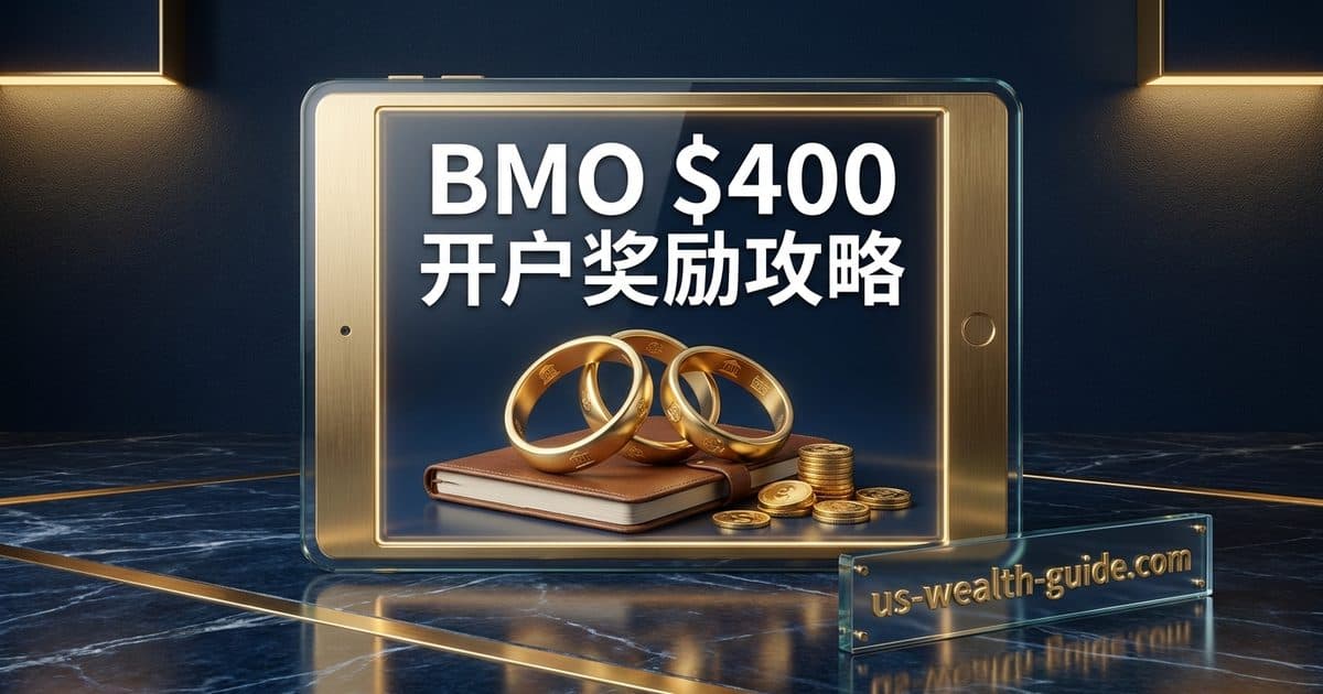 BMO Relationship Checking 开户 Bonus 完整攻略 2026:$400 奖励条件 / 三种账户对比 / 月费减免全解析 — 美国高净财务指南博客封面图