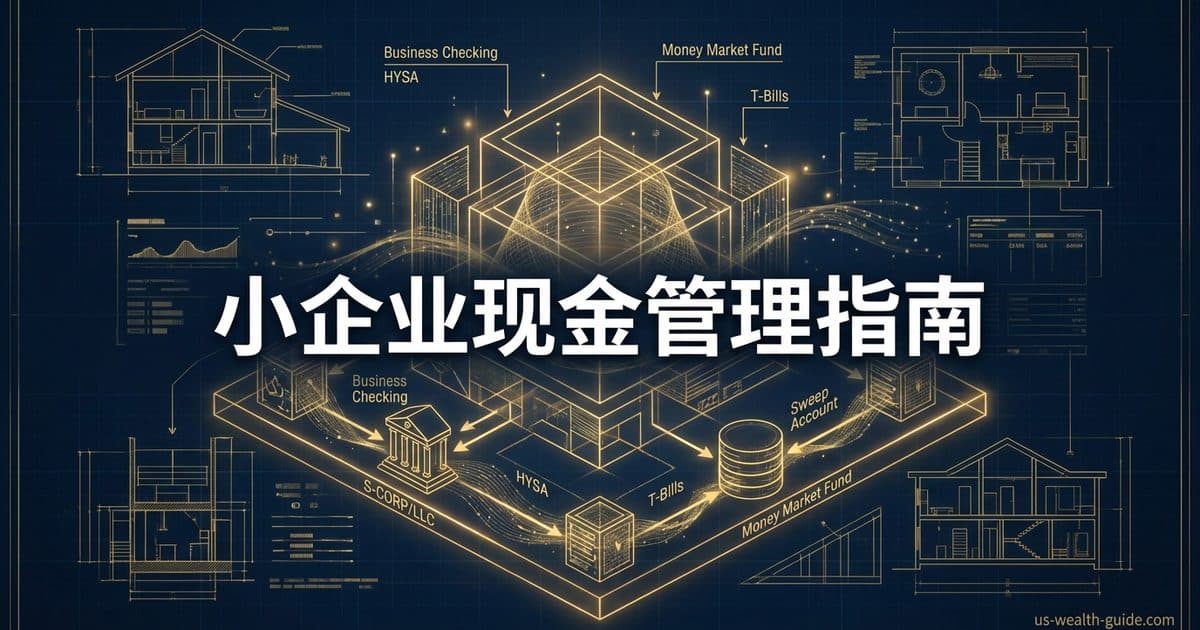小企业现金管理101:Business Checking、HYSA、T-Bills、Money Market Fund还是Sweep Account?华人S-Corp/LLC老板的现金配置指南 — 美国高净财务指南博客封面图