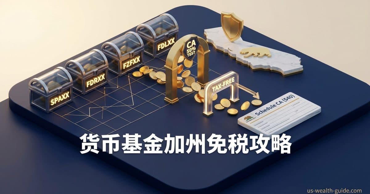 家庭闲置现金的货币基金分红,加州能减多少? — 美国高净财务指南博客封面图