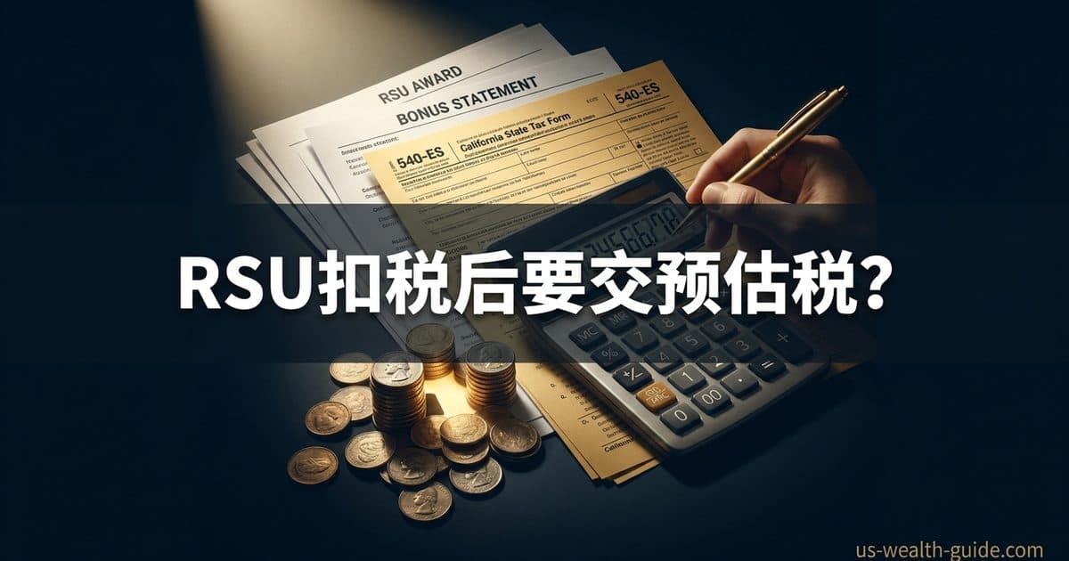 加州 RSU 和奖金预扣之后,要不要另交州预估税? — 美国高净财务指南博客封面图
