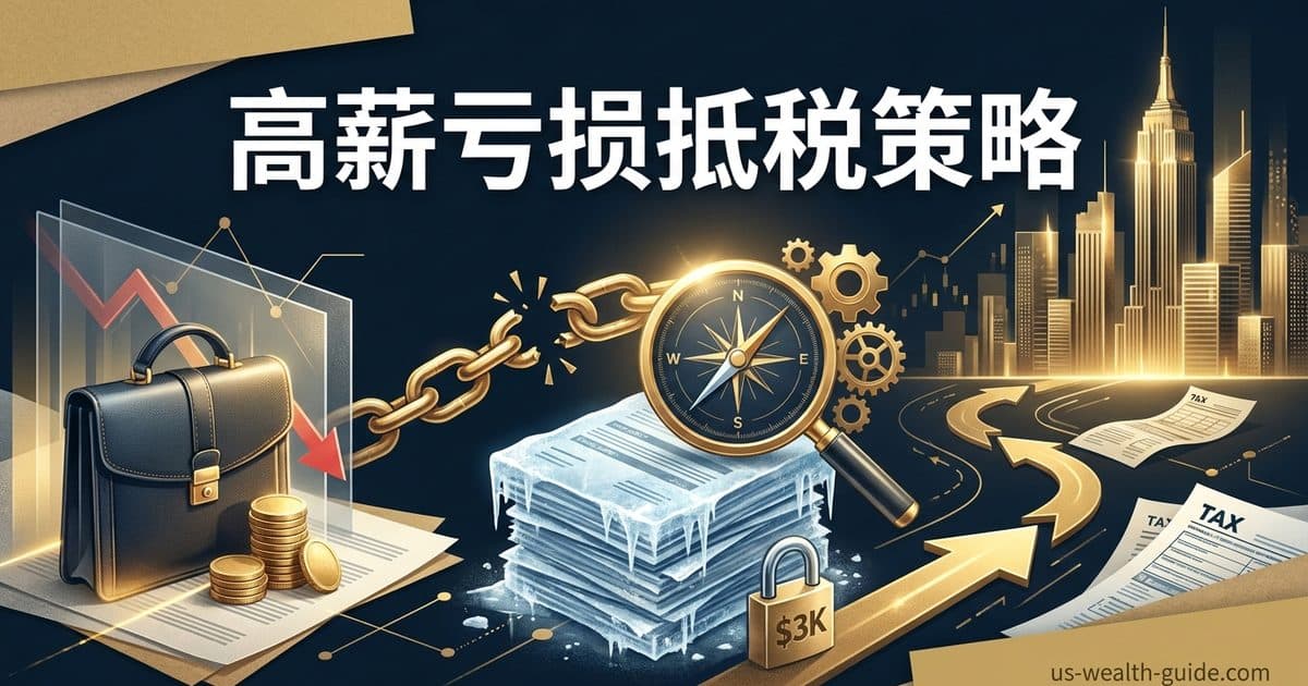 Capital Loss Carryover 完全指南:$3,000 抵扣限额怎么破?高收入投资者的亏损管理策略 — 美国高净财务指南博客封面图