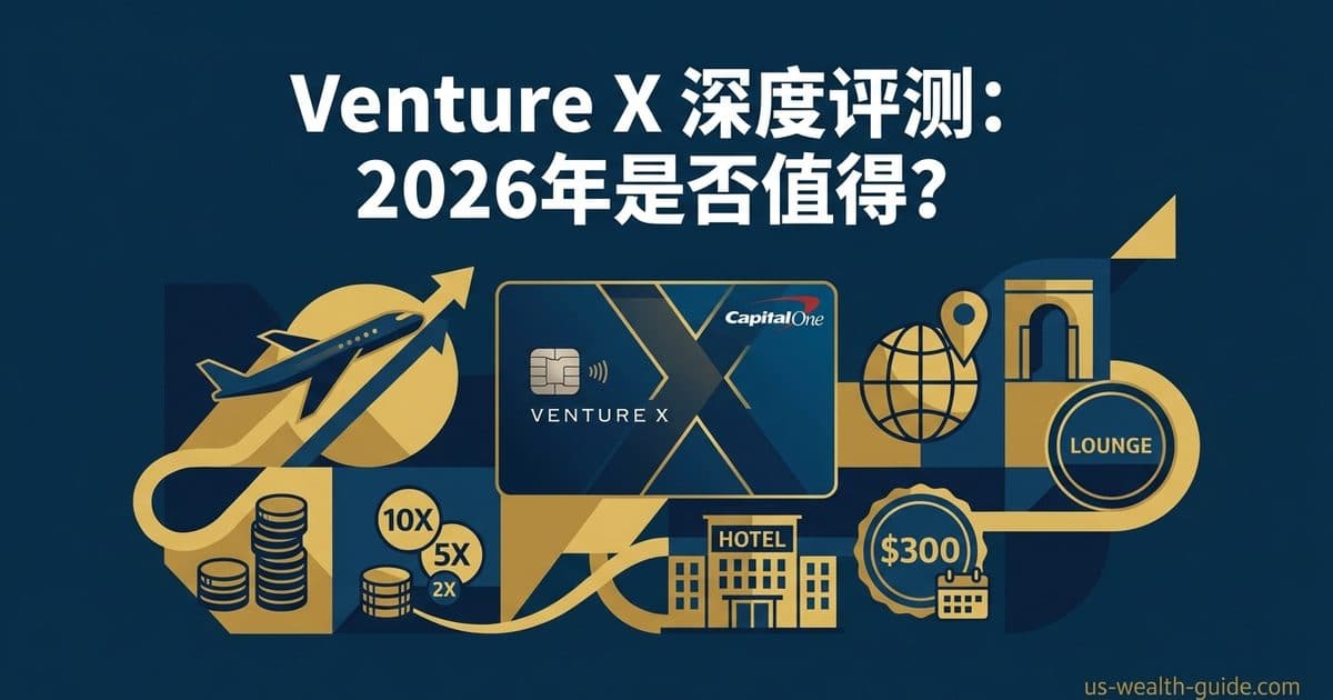 Capital One Venture X Rewards 完整深度评测 2026 + 是否值得用? — 美国高净财务指南博客封面图