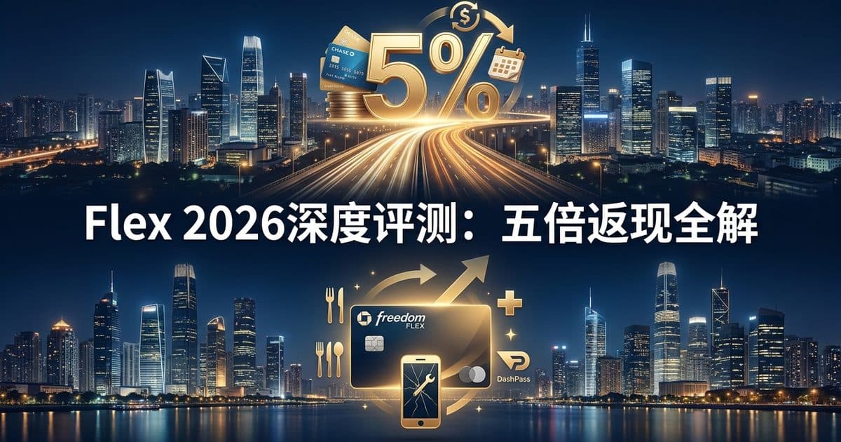 Chase Freedom Flex 信用卡深度评测 2026:5% 轮换类别到底值不值得? — 美国高净财务指南博客封面图