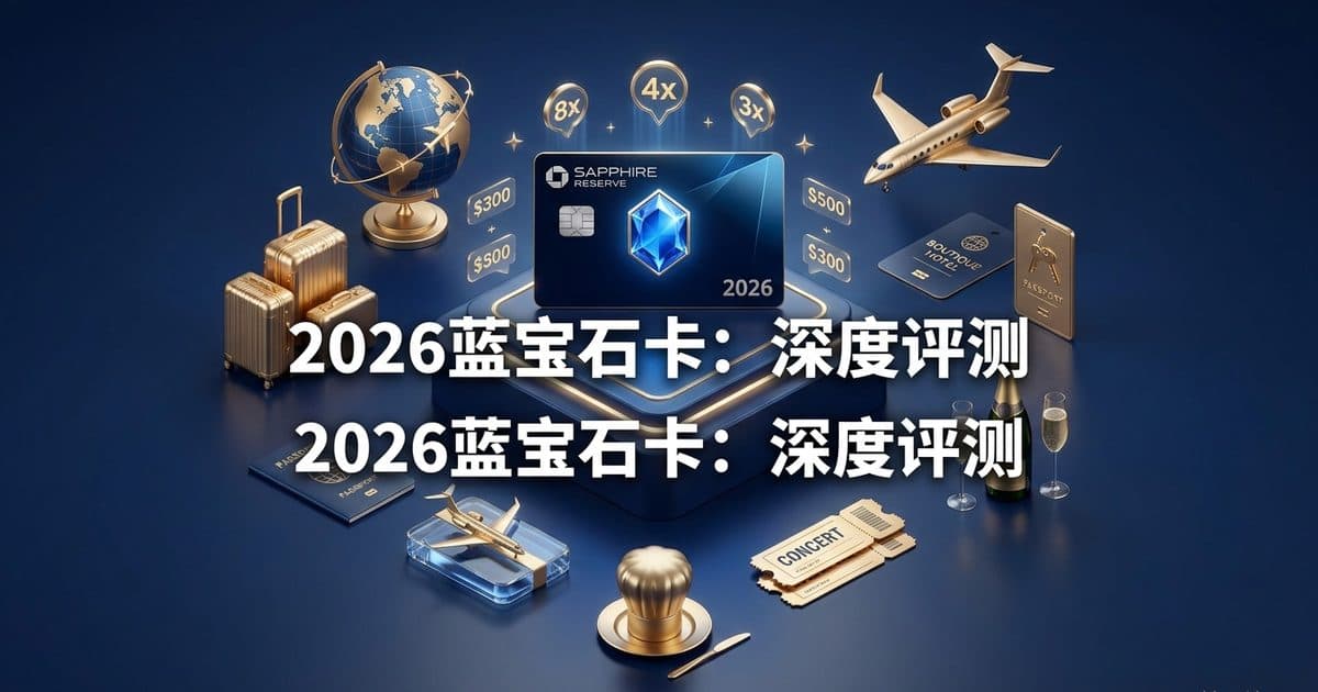 Chase Sapphire Reserve 完整深度评测 2026 + 是否值得用? — 美国高净财务指南博客封面图
