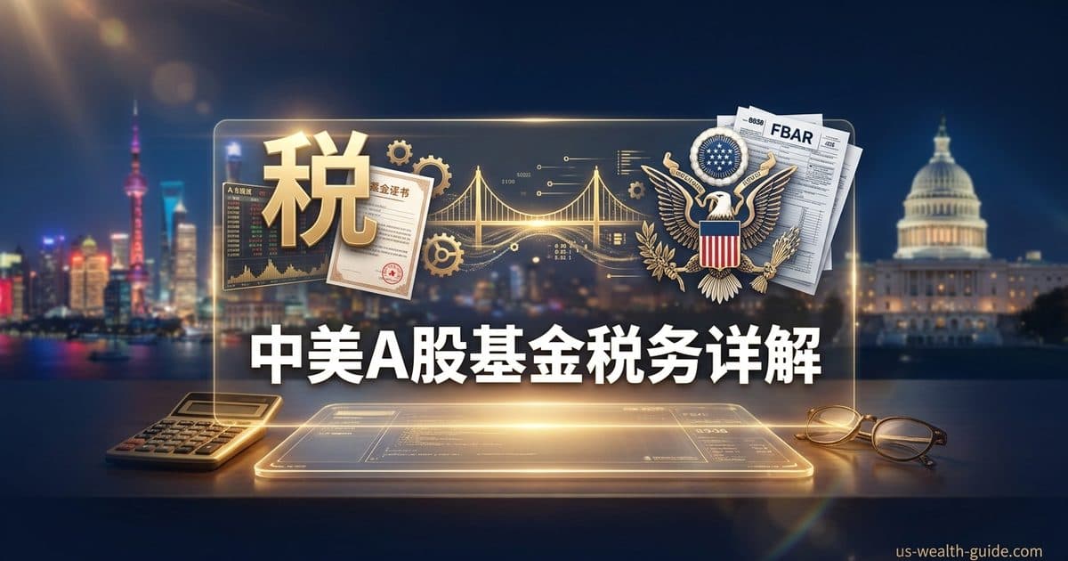 中国大陆证券账户与美国税务:A股不是 PFIC 但基金是、A股差价'中国免税而美国全额征税'的双重标准、股息差别化个税 + 中美协定 10%,以及 FBAR/Form 8938/§938 全申报 — 美国高净财务指南博客封面图