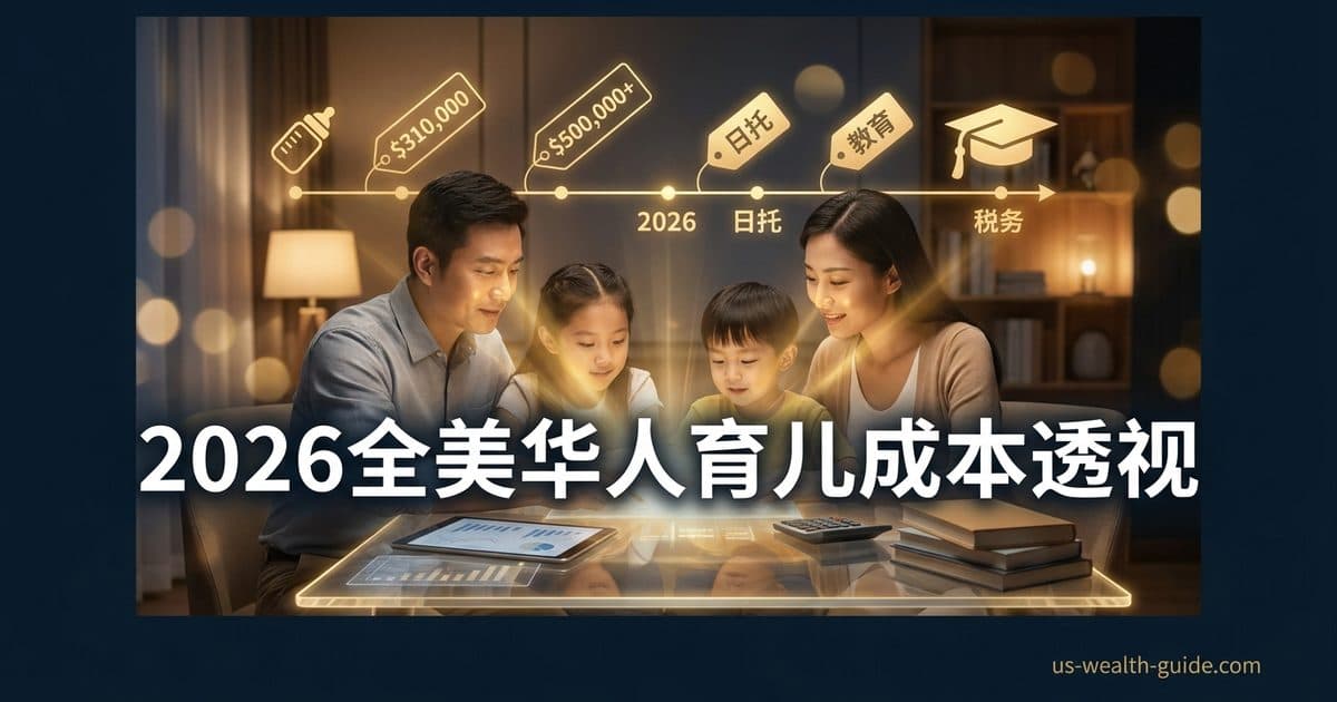 在美国养育一个孩子到底要花多少钱?2026年华人家庭育儿费用全解析 — 美国高净财务指南博客封面图