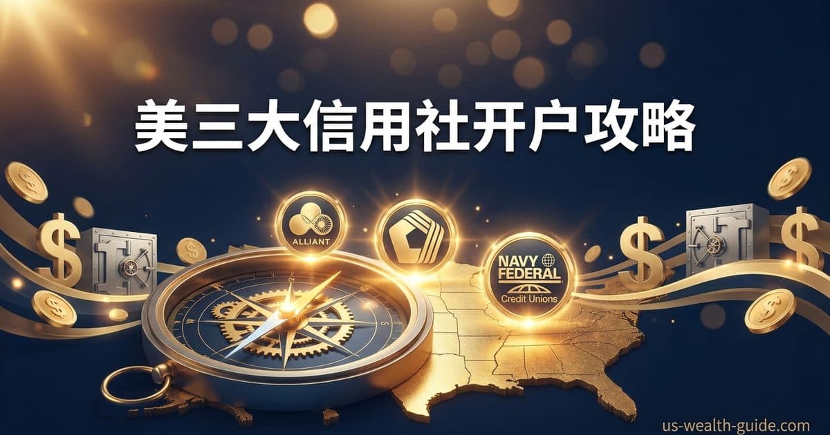 Credit Union 开户奖励专题:Alliant / PenFed / Navy Federal 2026 完整指南 — 美国高净财务指南博客封面图