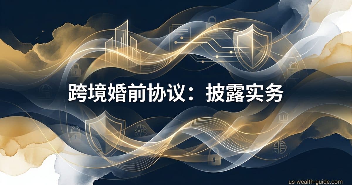 跨境婚前协议资产清单:中国房产、父母出资、香港账户、新加坡信托怎么披露 — 美国高净财务指南博客封面图