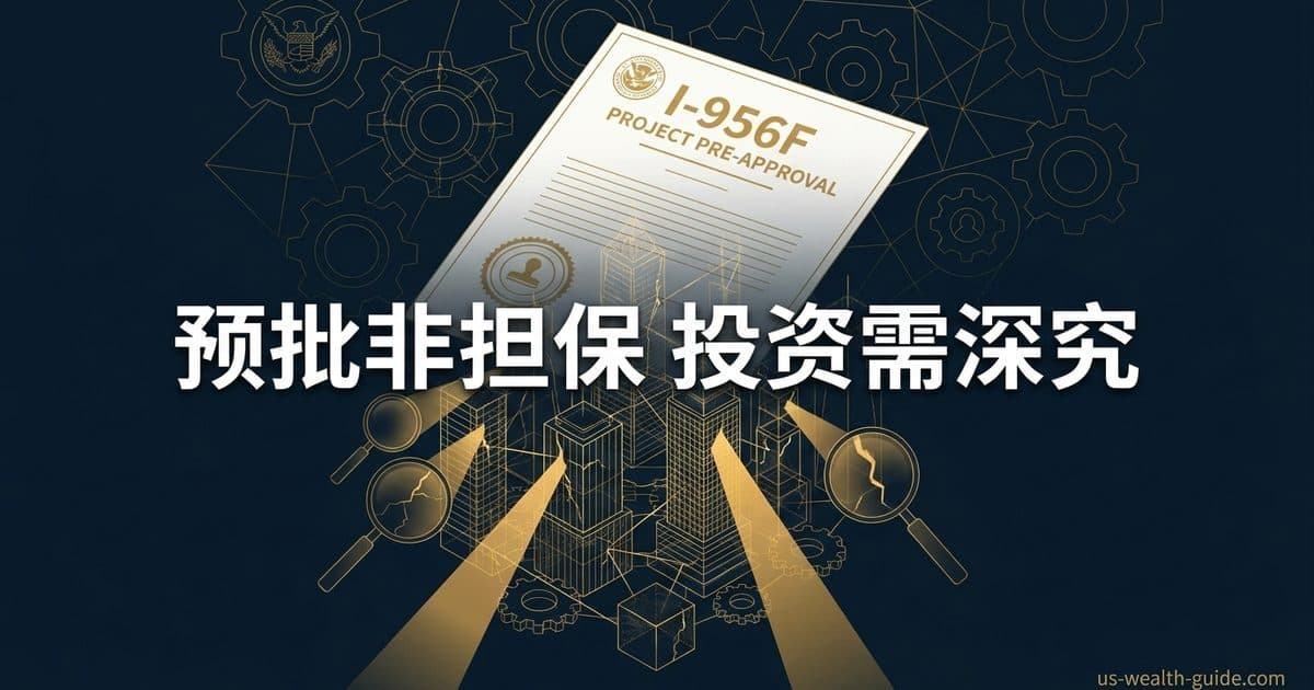 EB-5 Regional Center 的 I-956F 到底怎么看:项目预批不等于投资安全 — 美国高净财务指南博客封面图