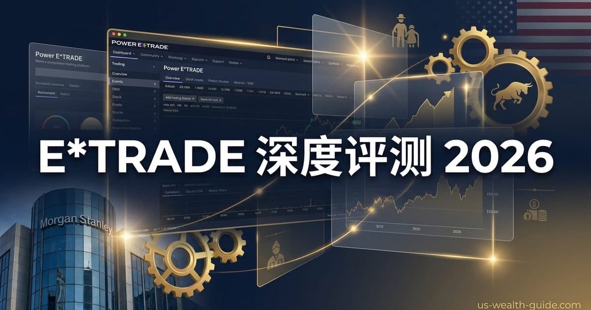 E*TRADE 深度评测 2026:Morgan Stanley 旗下老牌券商,股票/期权/IRA 全面解析 — 美国高净财务指南博客封面图