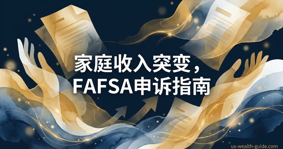 FAFSA Professional Judgment 申诉档案:父母被裁/RSU收入异常后如何重新核定大学助学金 — 美国高净财务指南博客封面图