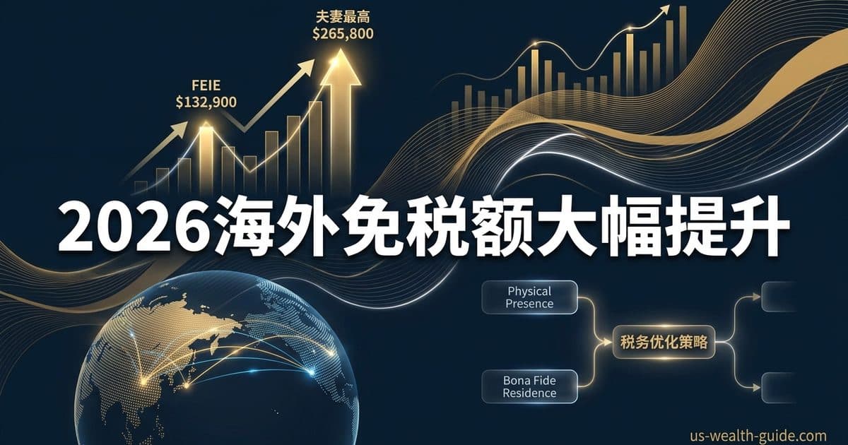 2026年海外收入免税额FEIE提升至$132,900:华人跨境工作者税务优化完全指南 — 美国高净财务指南博客封面图