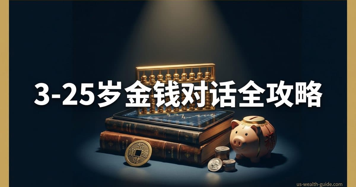华人家长分年龄段金钱对话指南:3岁到25岁,每一步该说什么、做什么 — 美国高净财务指南博客封面图