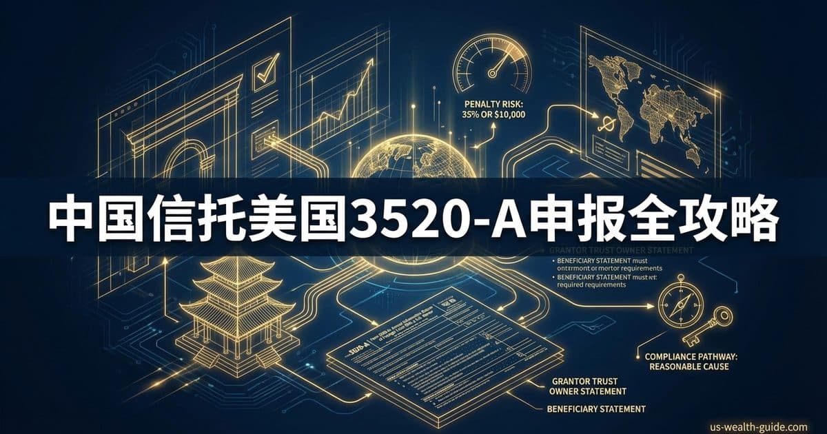 Foreign Trust Form 3520-A 申报完全指南:中国家族信托的美国税务义务、35% 罚款陷阱与合规路径 — 美国高净财务指南博客封面图