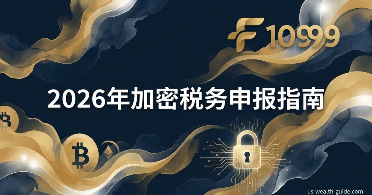 2026年Form 1099-DA加密货币税务申报完全指南:IRS新表格、成本基础计算与华人投资者合规策略 — 美国高净财务指南博客封面图