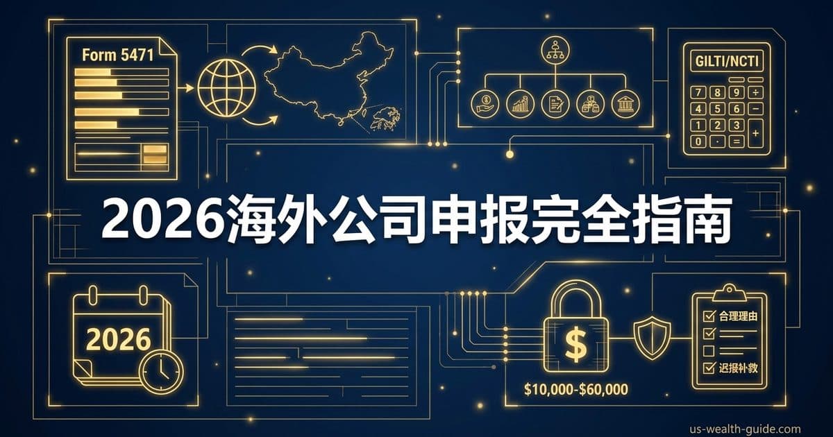 2026年Form 5471完全指南:华人持有海外公司的申报义务、$10,000罚款风险与合规策略 — 美国高净财务指南博客封面图