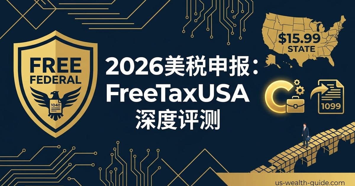FreeTaxUSA 完整深度评测 2026 + 是否值得用? — 美国高净财务指南博客封面图