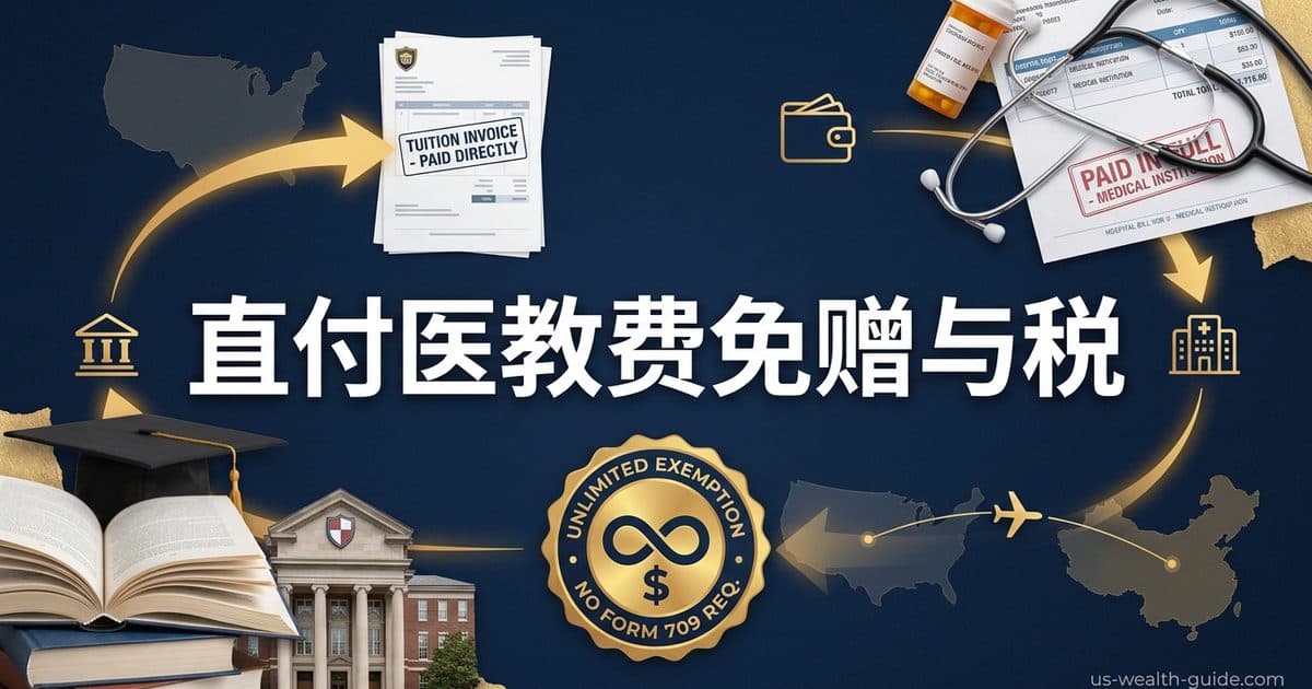 直接付父母医疗费或子女学费不算赠与:IRC §2503(e) 无上限豁免完整指南 — 美国高净财务指南博客封面图