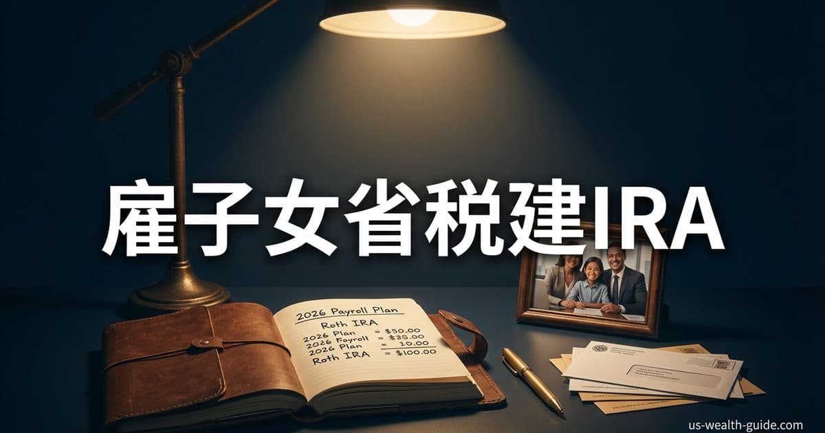 雇佣自己的子女进家族企业:2026年Payroll税省钱+开子女Roth IRA全流程 — 美国高净财务指南博客封面图