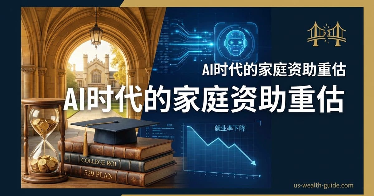 高收入父母面对孩子 AI 求职失败:College ROI、529、ACA、家庭资助结构的全面财务重估 — 美国高净财务指南博客封面图
