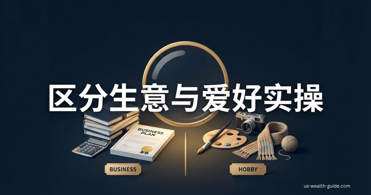 Hobby Loss Rule §183完全指南:IRS如何区分'真正生意'与'个人爱好'?2026年自雇者业务亏损抵扣合规手册 — 美国高净财务指南博客封面图