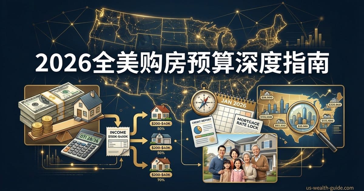 2026美国买房预算指南 — DTI计算与购房能力评估