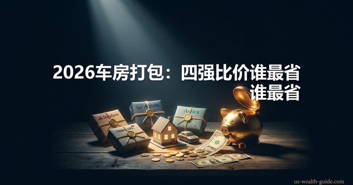 2026 房屋+车险打包对比:State Farm Bundle vs Allstate Bundle vs Travelers Bundle vs Amica Bundle 哪家打包最省钱? — 美国高净财务指南博客封面图