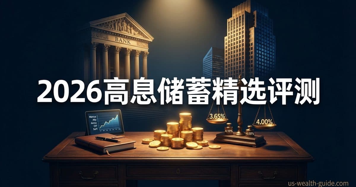 2026 HYSA 高息储蓄账户完整评测:Marcus / Ally / Amex / CIT / SoFi 利率、服务与限额对比 — 美国高净财务指南博客封面图