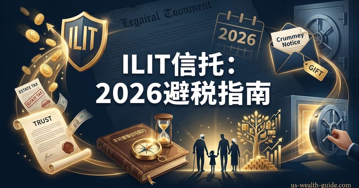 ILIT不可撤销人寿保险信托2026完整指南:如何避免保险赔付被计入遗产税 + Crummey Notice流程 — 美国高净财务指南博客封面图