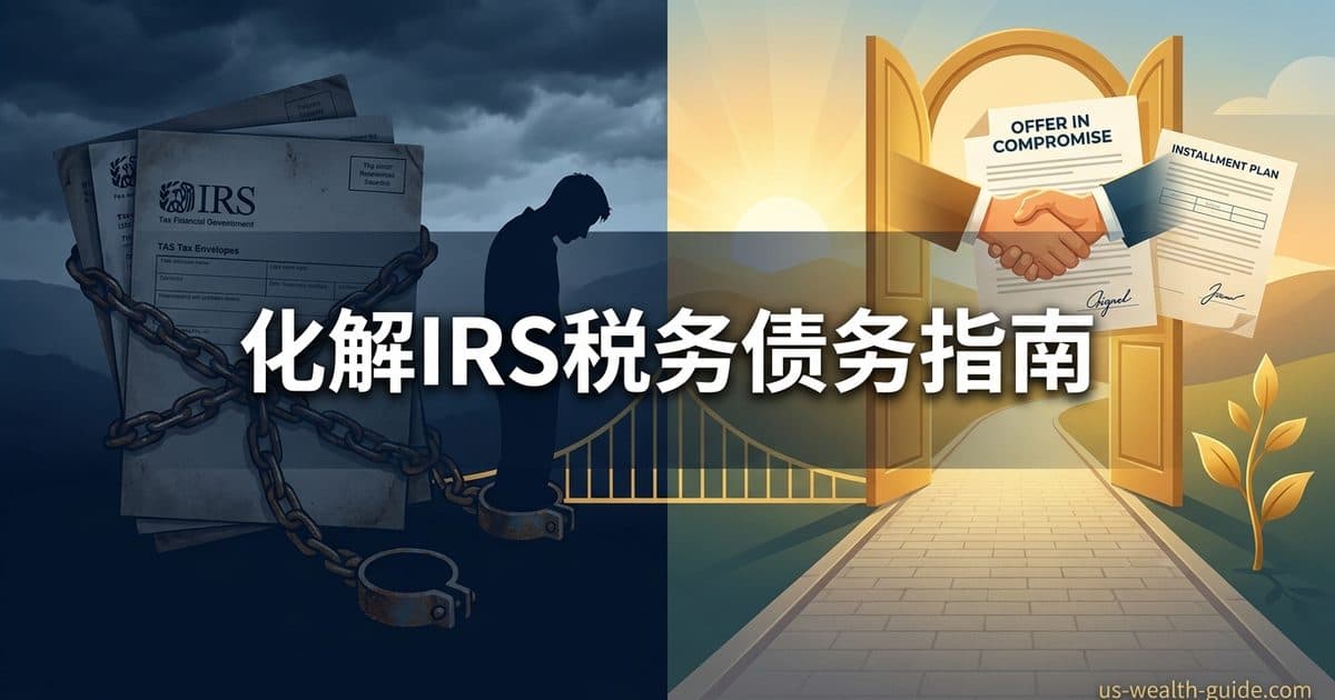 IRS欠税怎么办?分期付款与 Offer in Compromise 完全指南 — 美国高净财务指南博客封面图