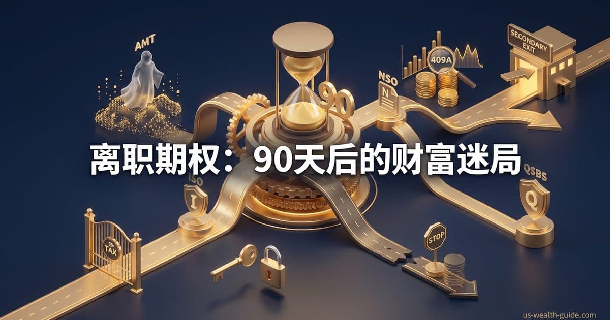 ISO/NSO Post-Termination Exercise Window:被裁后 90 天不是简单期限 — 美国高净财务指南博客封面图