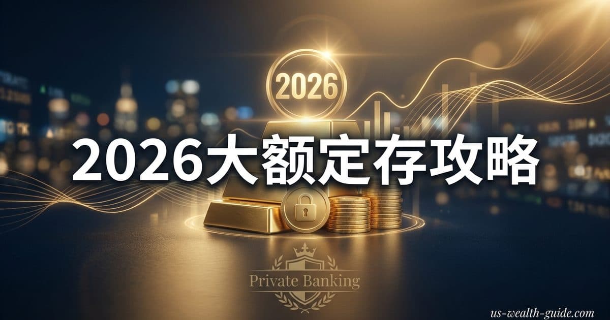 Jumbo CD $100K+ 大额定存 2026 完整评测:利率对比 + Private Banking 额外门槛 — 美国高净财务指南博客封面图