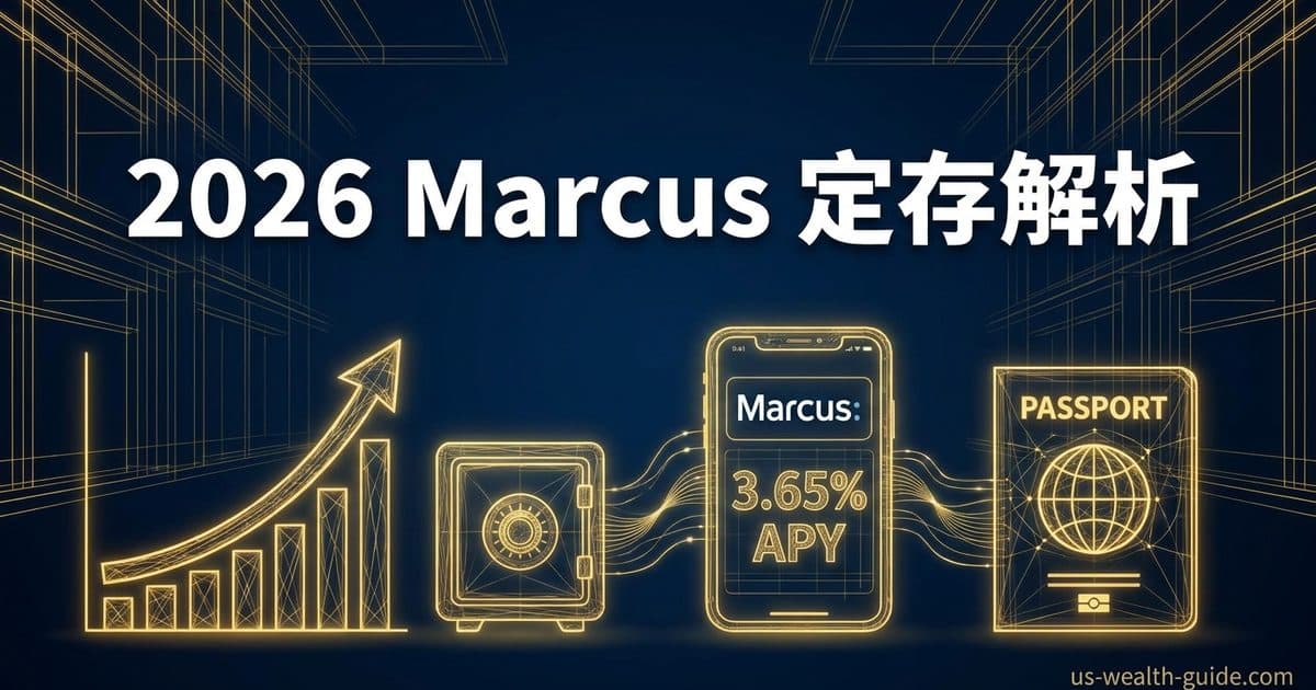 Marcus by Goldman Sachs HYSA 2026 完整评测:利率、限额、转账、App 与华人适用性 — 美国高净财务指南博客封面图