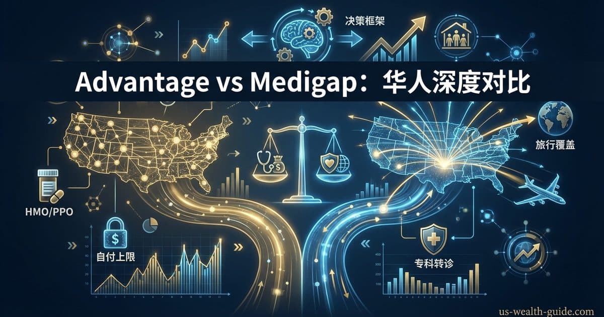 Medicare Advantage vs Medigap深度对比:华人退休者如何选择最适合的Medicare补充计划 — 美国高净财务指南博客封面图