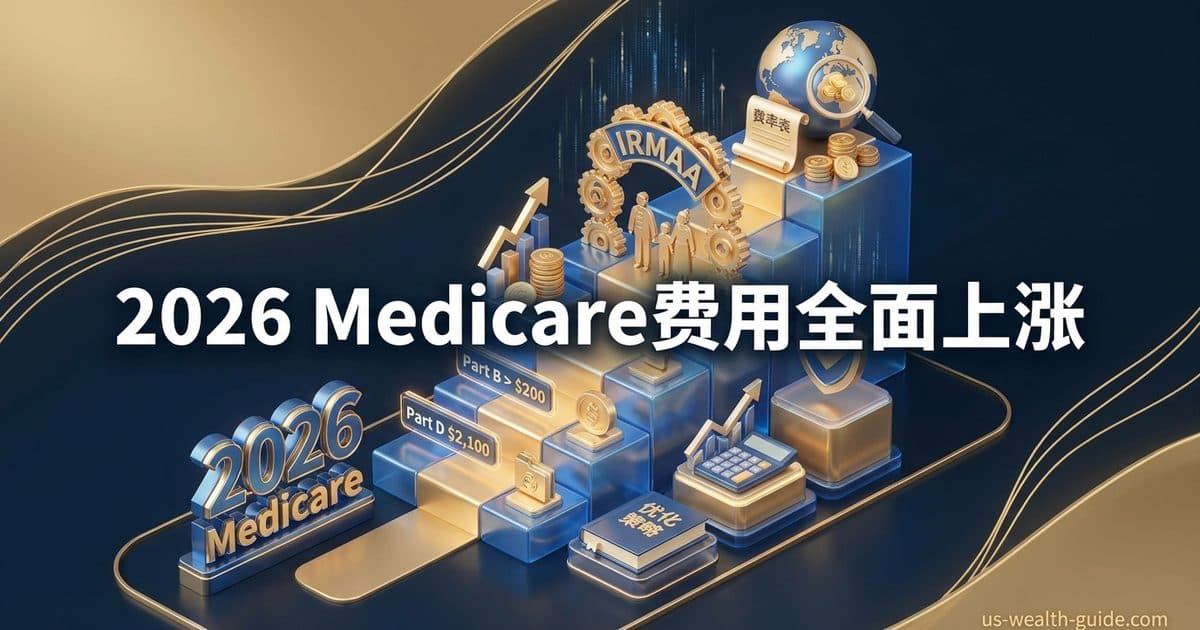 2026年Medicare费用全面上涨:Part B首破$200、IRMAA附加费对华人退休家庭的实际影响与优化策略 — 美国高净财务指南博客封面图