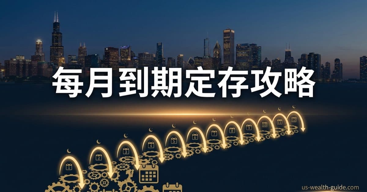 Monthly Maturity CD 每月到期定存策略 2026:12 张 CD 实现月度流动性 — 美国高净财务指南博客封面图